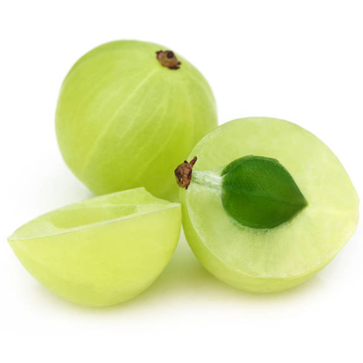 Whole Amla and whole amla cut in to two