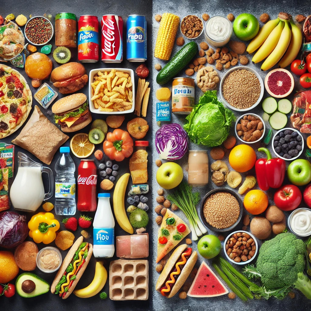 Natural foods Vs Processed Foods